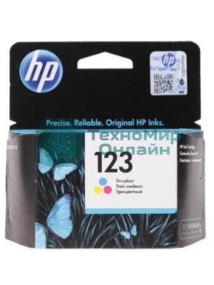 Картридж струйный HP 123 F6V16AE многоцветный, 100 стр., для HP DJ 2130