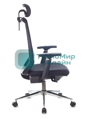 Кресло Бюрократ MC-612N-H TW-01 черный, сетка, подголовник