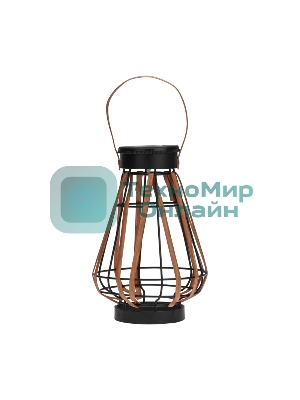 Светильник садовый Rexant Тростник, 22,5 см, 3000К, встроенный аккумулятор, солнечная панель, коллекция Бали