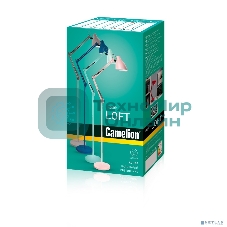 Светильник напольный, торшер, Camelion KD-332 C01 белый (230V, 40W, E27)