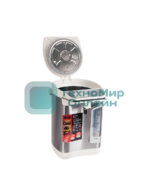 Термопот Mystery MTP-2442 4.5л. 700Вт серебристый/белый