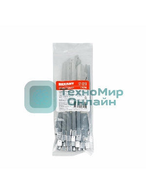 Хомут-стяжка стальная Rexant 200x7,9 мм, упаковка 50 шт.