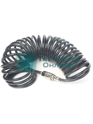 Шланг спиральный для пневмоинструмента PATRIOT PU 86x8мм полиамид быстросъем.