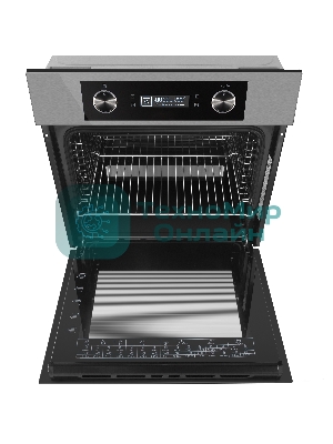 Шкаф духовой электрический Maunfeld AEOH60102S, 60л, дверца с 3 стеклами, нержавеющая сталь