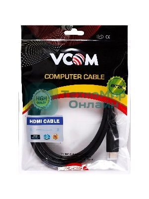 Кабель HDMI-19M --MiniHDMI-19M ver 2.0 1,5 м VCOM CG583-1.8M