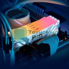 Оперативная память Kingston Fury Renegade, DDR5, 16Gb (1x16Gb), 7600MHz, CL38, DIMM, радиатор, RGB, белый