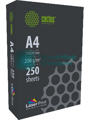 Бумага Cactus CS-LPA4250250 A4/250г/м2/250л./белый для лазерной печати