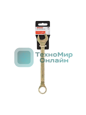 Ключ комбинированный Rexant 19 мм, желтый цинк