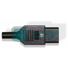 Разъем IEC 60320 C13 220В 10A на кабель (плоские контакты внутри разъема), прямой Hyperline