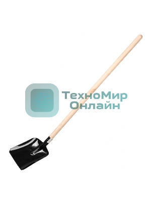 Лопата совковая, 230х280х1400 мм, деревянный черенок Россия