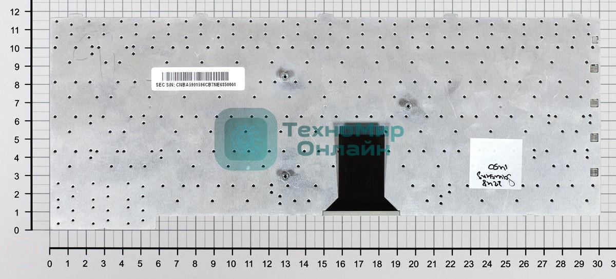 Клавиатура для ноутбука Samsung M50, серебристая