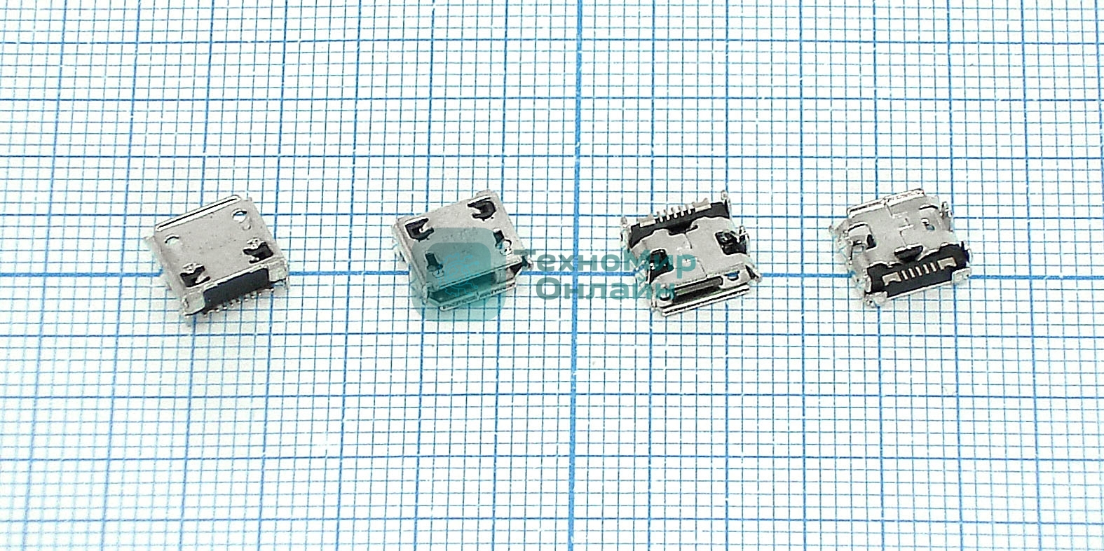 Разъем Micro USB для Samsung C3222/B7350/S6802/C3560/C3750/C3752/E2222/E2530/E2600/i5500/i9250/S385