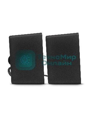 Акустическая система 2.0 ExeGate EX287057RUS Disco 140 Black (питание USB, 2х3Вт (6Вт RMS), 100-20000Гц, черный)