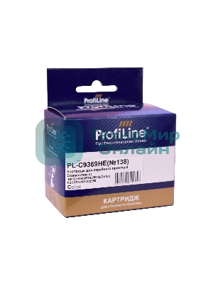 Картридж струйный ProfiLine PL-C9369HE №138 для принтеров HP DJ 5443/5743/5943/D4163 PSC1513/1613/2353 Color водные