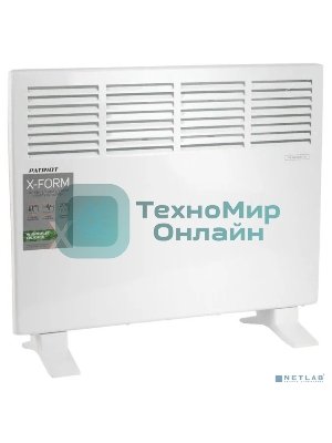 Конвектор электрический Patriot PT-C 15 X белый, 1500 Вт, 15 м2, термостат
