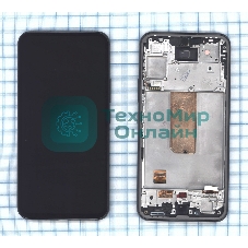 Дисплей (модуль) для Samsung Galaxy A54 5G SM-A546E в сборе с тачскрином и рамкой (Amoled) черный