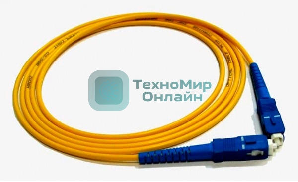 Патч-корд LANMASTER LAN-SC-SC/SU-1.0 1x SC-SC 1м LSZH оранжевый