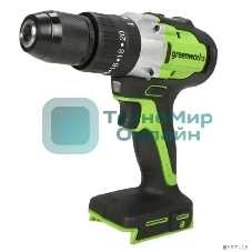 Дрель-шуруповерт ударная аккумуляторная Greenworks GD24DD60 24V, бесщеточная, 30/60Нм,1х4Ач,ЗУ,кор 3704107CUB