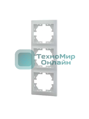 Рамка 3-м Мира верт. бел. Lezard 701-0200-153