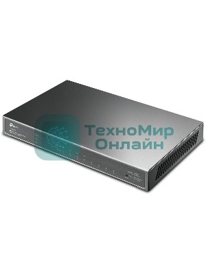 Коммутатор TP-Link JetStream 8-Port Gigabit Smart Switch with 4-Port PoE+, 4× Gigabit PoE+ Ports, 802.3at/af, 62 W PoE Power, Desktop Steel CaseIntegration with Omada SDN Controller, 802.1Q VLAN, STP/RSTP/MSTP, IGMP Snooping, 802.1p/DSCP QoS, ACL, 802.1x, Radius/Tac