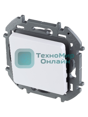 Выключатель 1-клавишный 10AX 250 В белый