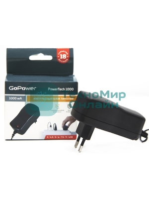 Блок питания GoPower PowerTech 1000 универсальн. импульсный (1/100)