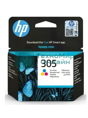 Картридж струйный HP 305 3YM60AE многоцветный (100 стр.) (2мл) для HP DJ 2320/2710/2720