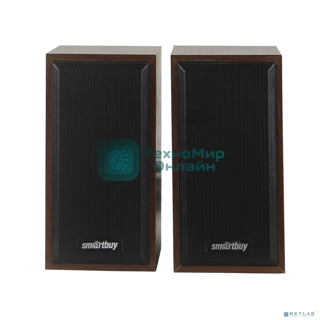 Акустическая система SmartBuy ONE, дерево, 6 Вт, питание от USB, коричневые (SBA-102)/20