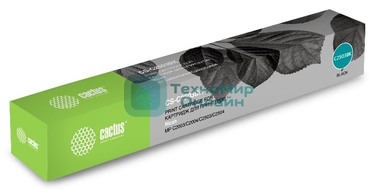 Картридж лазерный Cactus CS-C2503BK черный (15000 стр.) для Ricoh Aficio MP C2003SP/MP C2004ASP/MP C2011SP