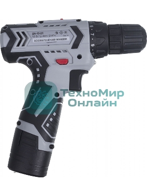 Дрель-шуруповерт аккумуляторная Ресанта ДА-12-2Л 75/14/1, Аккумуляторная, 12В