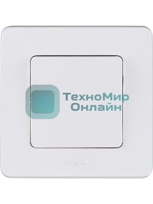 Выключатель 1-клавишный 10AX 250 В белый