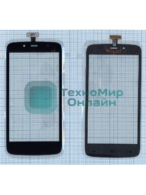 Сенсорное стекло (тачскрин) CT3S0724FPC-A1-E, черное