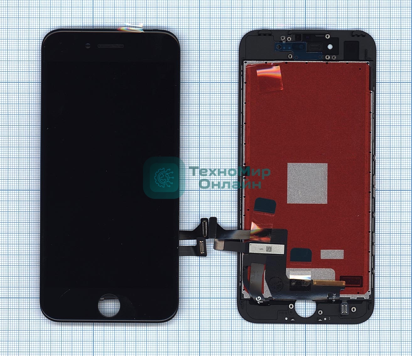 Дисплей для Apple iPhone 7 в сборе с тачскрином (AAA) черный