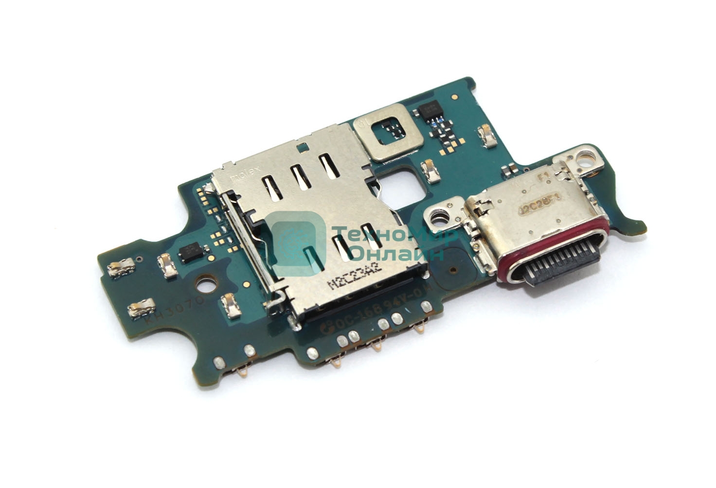 Нижняя плата (шлейф) с разъемом зарядки для Samsung Galaxy S23 Plus