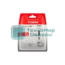 Картридж струйный Canon CLI-451XLGY серый, 780 стр. (повышенной емкости), для PIXMA iP7240, MG5440, 6340