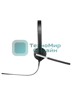 Гарнитура проводная с микрофоном Logitech H650E черный 1.1м 981-000519