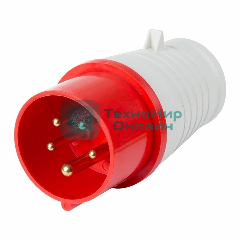 Вилка Rexant 015 переносная 3Р+РЕ+N 16А 380В IP44