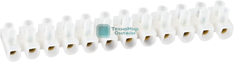 Колодка клеммная Navigator 6х16кв.мм 12пар NTB-UPE-S12-30/WH полиэтилен бел.