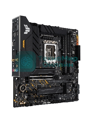 Материнская плата ASUS TUF GAMING B660M-PLUS WIFI, LGA 1700, Intel B660, 4xDDR5, 4xSATA, 2xM.2, 1xPCIe 5.0 x16, 1xPCIe 3.0 x4, 1xPCIe x1, 1xDP, 1xHDMI, 1x 2.5Gb LAN, 4xUSB-A 3.2 Gen 2, 1xUSB-A 3.2 Gen 1, 2xUSB 2.0, 1xUSB-C 3.2 Gen 2x2, 5x3.5 мм, 7.1, mATX