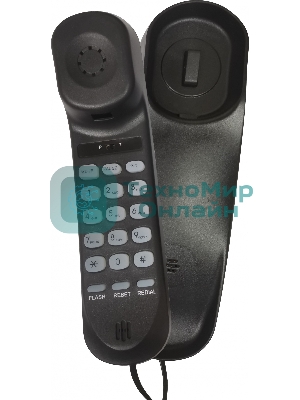 Телефон проводной Ritmix RT-002 черный
