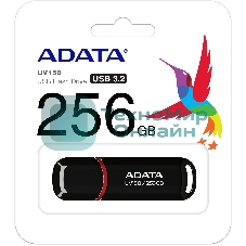 Флешка USB ADATA UV150 (AUV150-256G-RBK), 256Gb, USB 3.0, R/W 100/30, черный