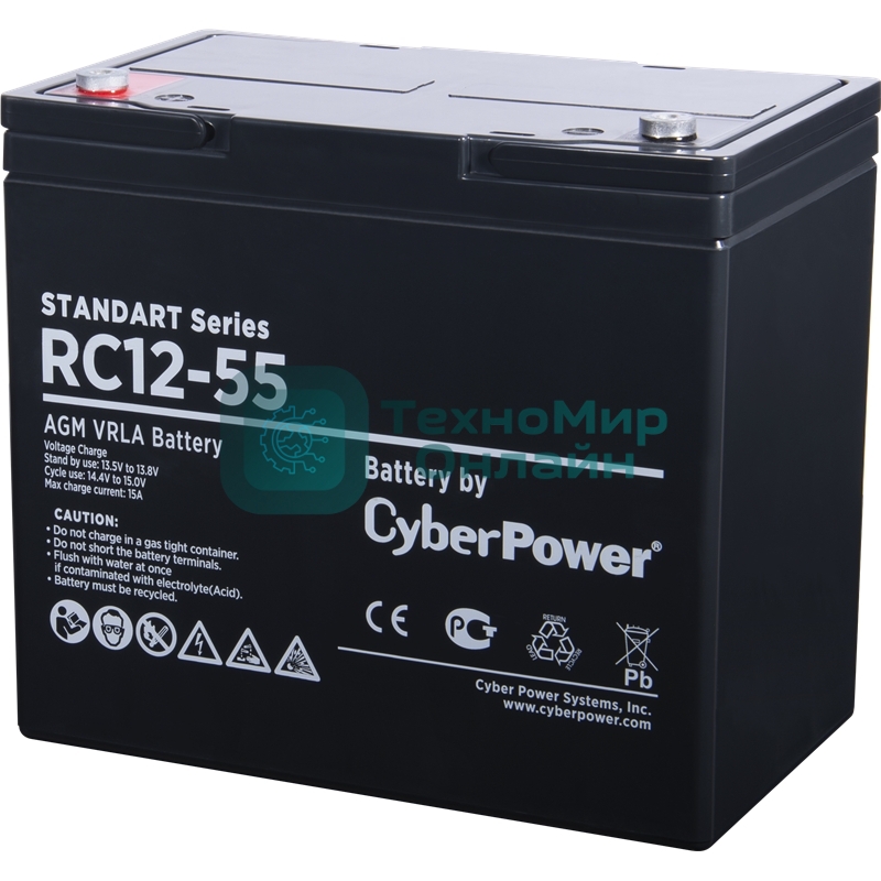 Батарея для ИБП SS CyberPower Standart series RC 12-55/12V 55 Ah