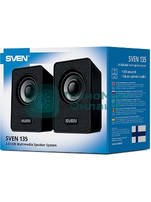 Акустическая система SVEN 135, черный (6 Вт, питание USB)