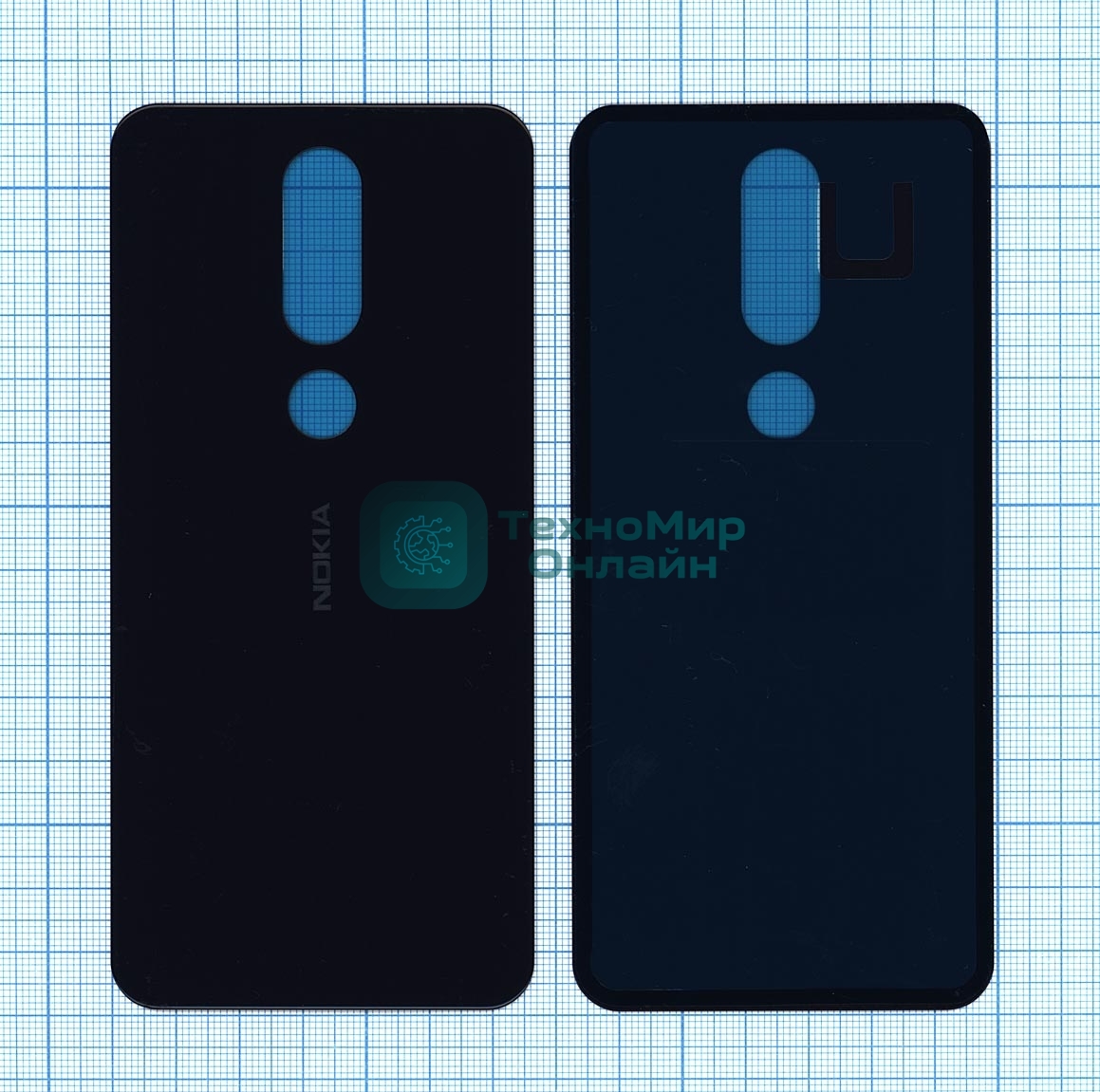 Задняя крышка для Nokia 61 Plus синий