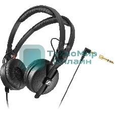 Наушники Sennheiser HD 25 накладные закрытые 16-22000Гц 1.5м отсоединяемый кабель 3.5мм/6.3мм 120дБ 70Ом