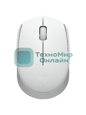 Мышь беспроводная Logitech M171 белый, 1000 dpi, радиоканал, USB, кнопки - 3