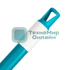 Щетка HomePalisad пластмассовая для чистки ковров, 27 cм, c черенком, 120 см, бирюз. щетина