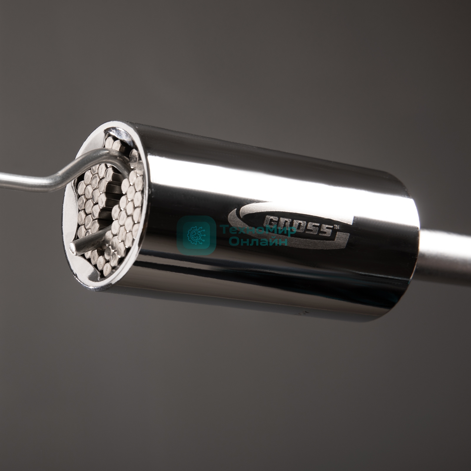 Головка Gross 13190 торцевая многоразмерная (11-32 мм) под квадрат 1/2'' crv хромир.