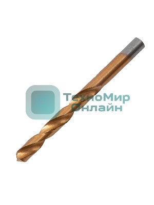 Сверло по металлу Matrix, 12 мм, HSS, нитридтитановое покрытие, цилиндрический хвостовик