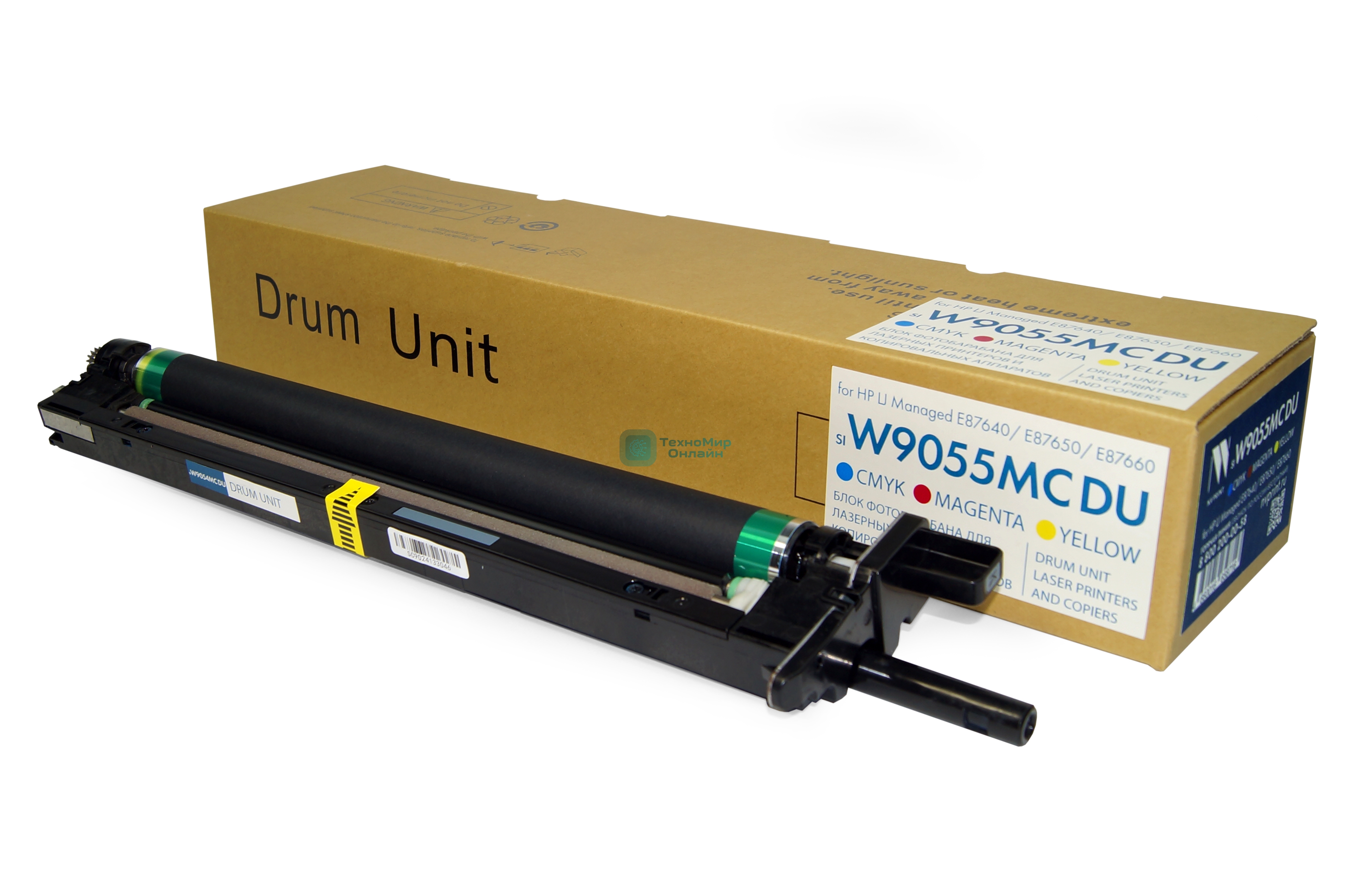 Блок фотобарабана NVPrint совместимый NV-W9055MC CMY для HP LJ Managed E87640/E87650/E87660 (80000k)